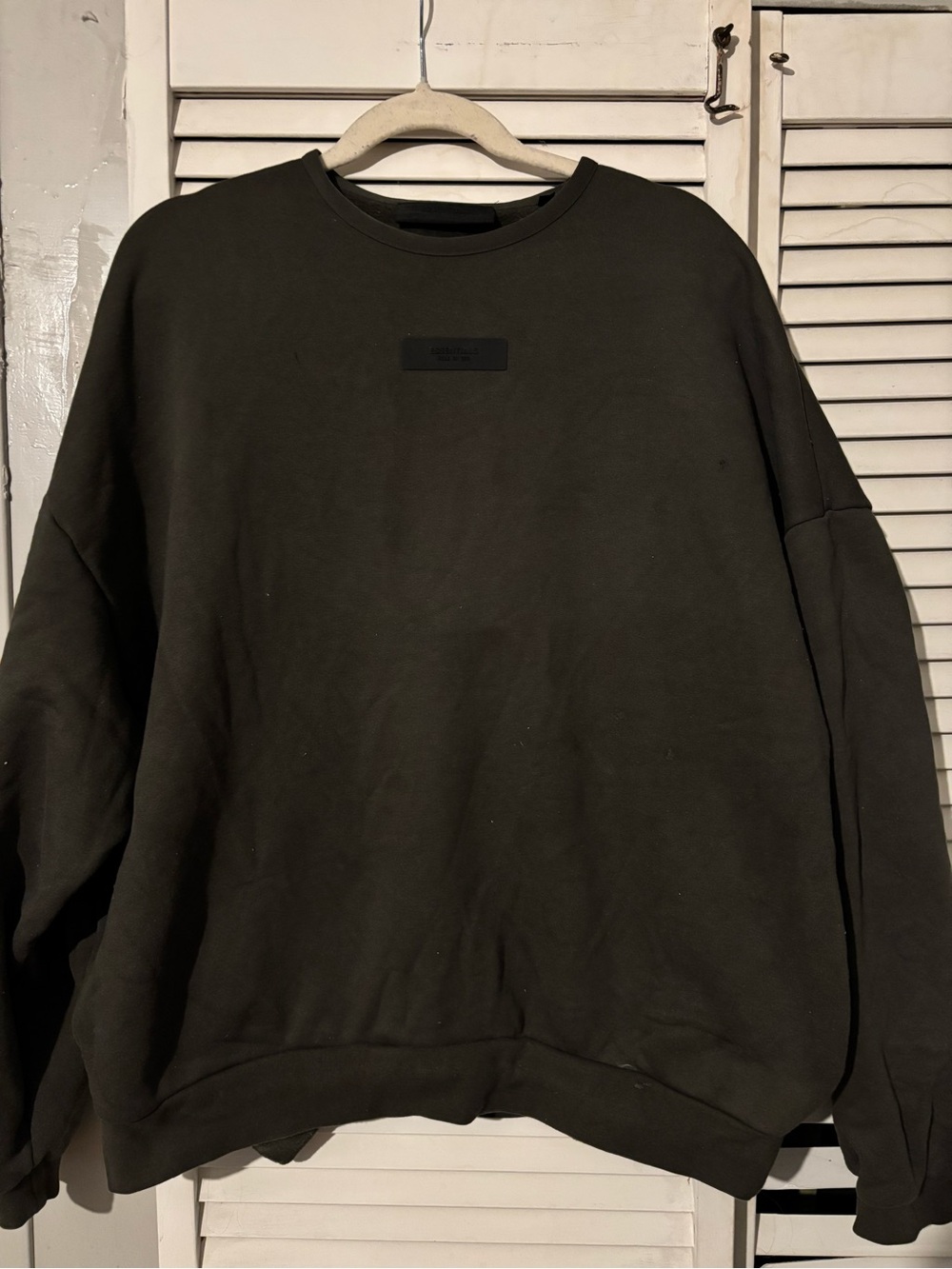 Fear of God FOG Essentials Crewneck Sweatshirt Charcoal XL
